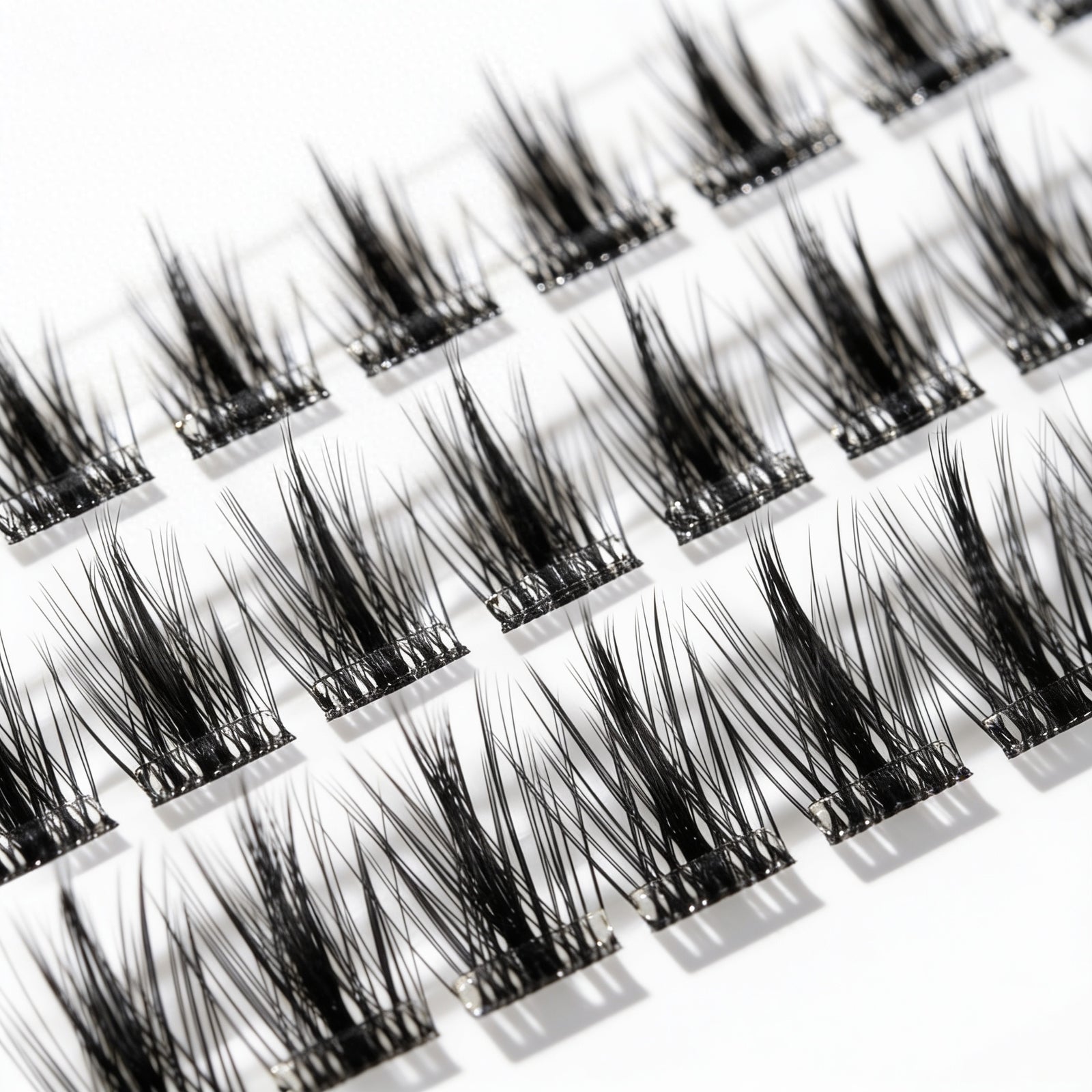 London Lash Pre-Glued Cluster Lashes - Deeya Feathered Wispy