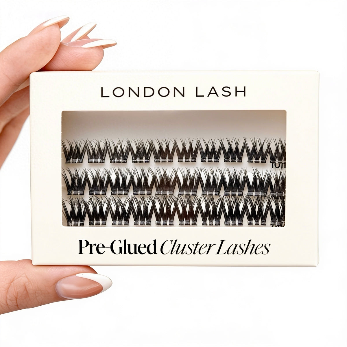 London Lash Pre-Glued Cluster Lashes - Mirela Textured Wispy