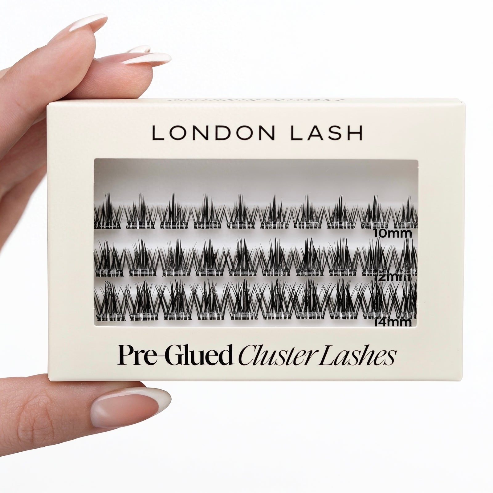 London Lash Pre-Glued Cluster Lashes - Wispy Look